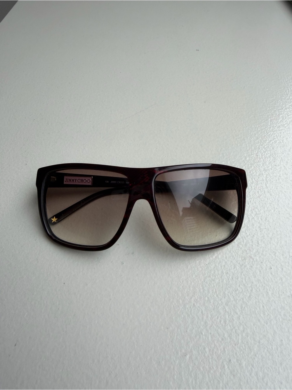 Jimmy Choo Roxanne Gradient Shield Sunglasses